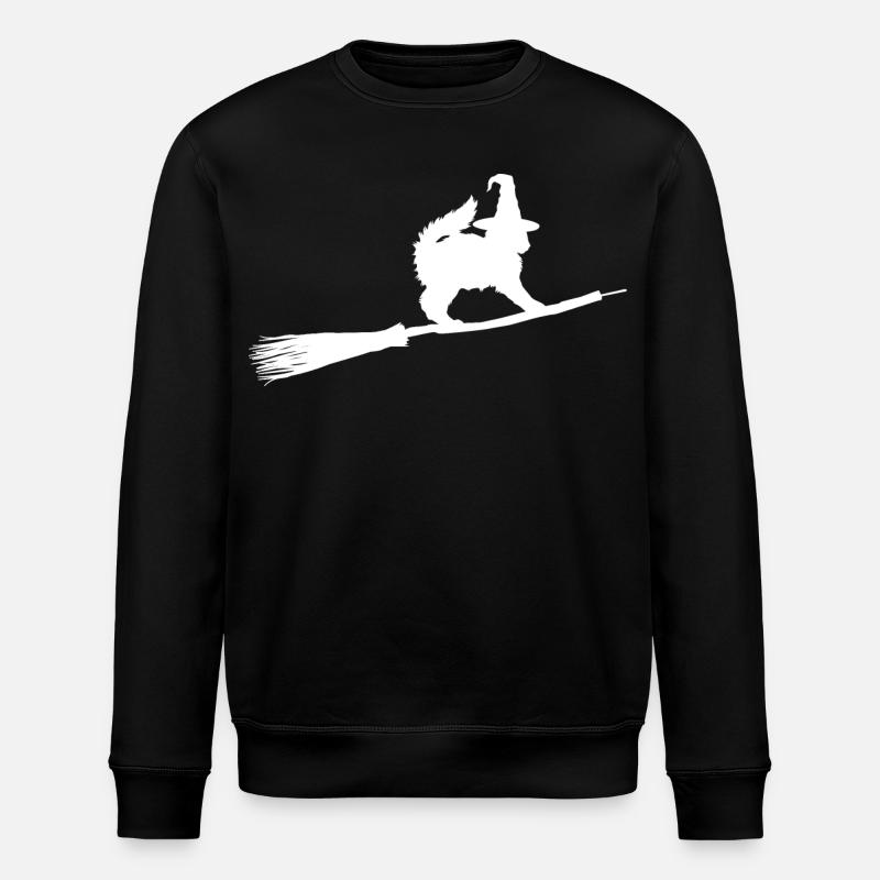 Cat Witch - Stanley/Stella ROLLER Unisex Organic Sweatshirt - black