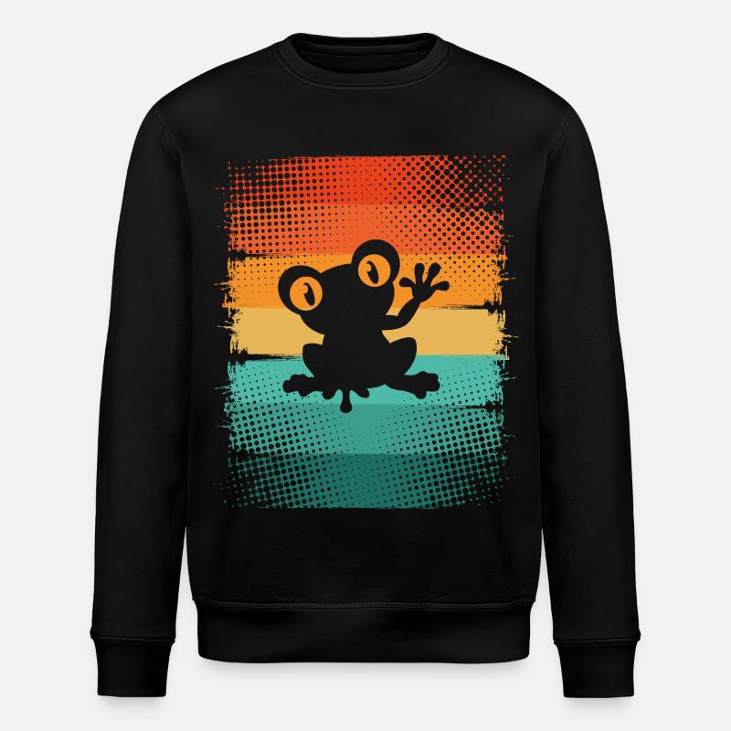 Frosch - Stanley/Stella Unisex Bio-Sweatshirt ROLLER - Schwarz