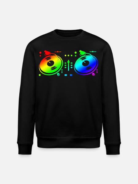 Turntable Disc Jockey - Stanley/Stella Unisex Bio-Sweatshirt ROLLER - Schwarz