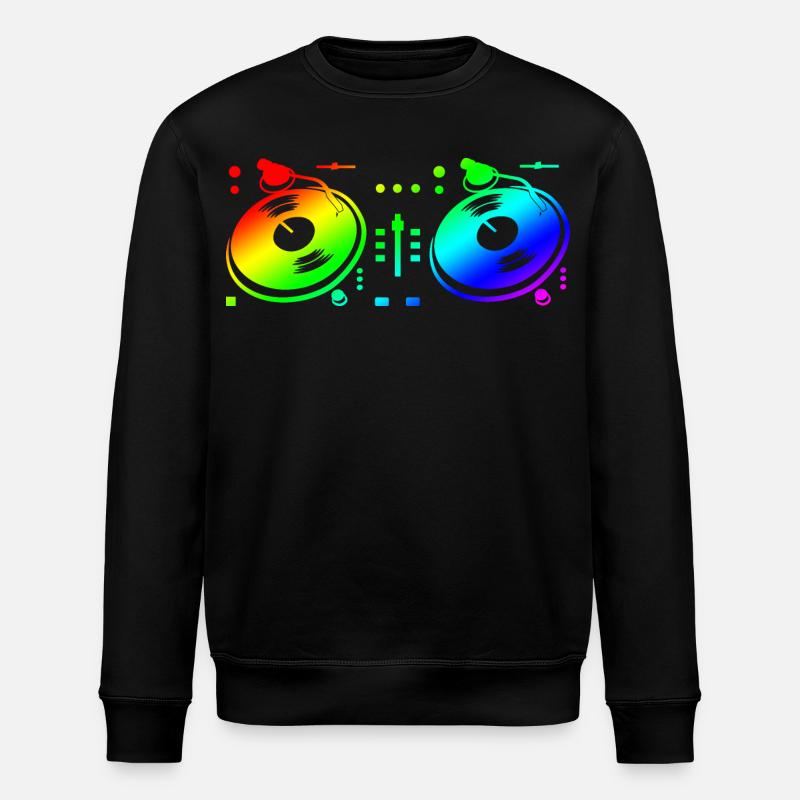 Turntable Disc Jockey - Stanley/Stella Unisex Bio-Sweatshirt ROLLER - Schwarz