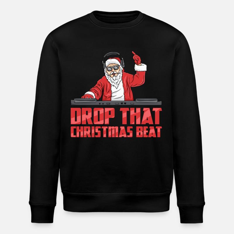 DJ Père Noël - Sweat bio ROLLER Stanley/Stella Unisexe - noir