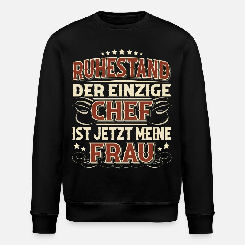 Rentner Ruhestand - Stanley/Stella Unisex Bio-Sweatshirt ROLLER - Schwarz