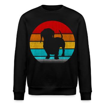 Dackel - Stanley/Stella Unisex Bio-Sweatshirt ROLLER - Schwarz - Vorne - Nik (191cm)