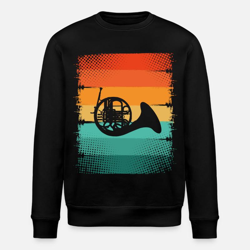 Bugle - Stanley/Stella ROLLER Unisex Organic Sweatshirt - black