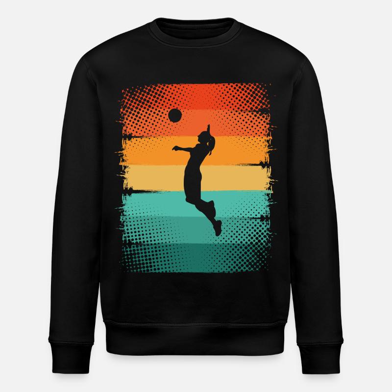 Volleyball - Stanley/Stella Unisex Bio-Sweatshirt ROLLER - Schwarz