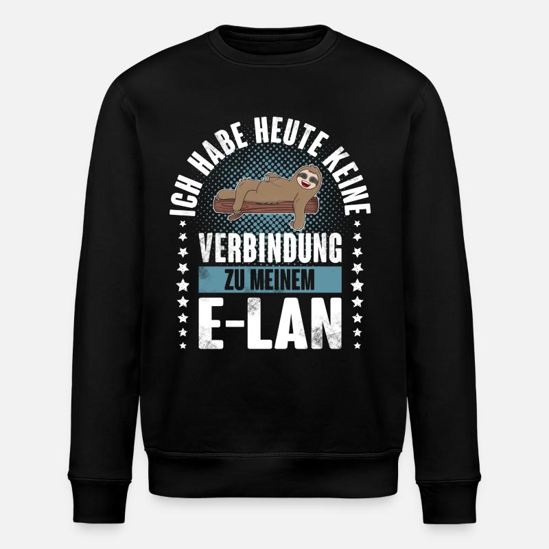 Faultier E Lan - Stanley/Stella Unisex Bio-Sweatshirt ROLLER - Schwarz