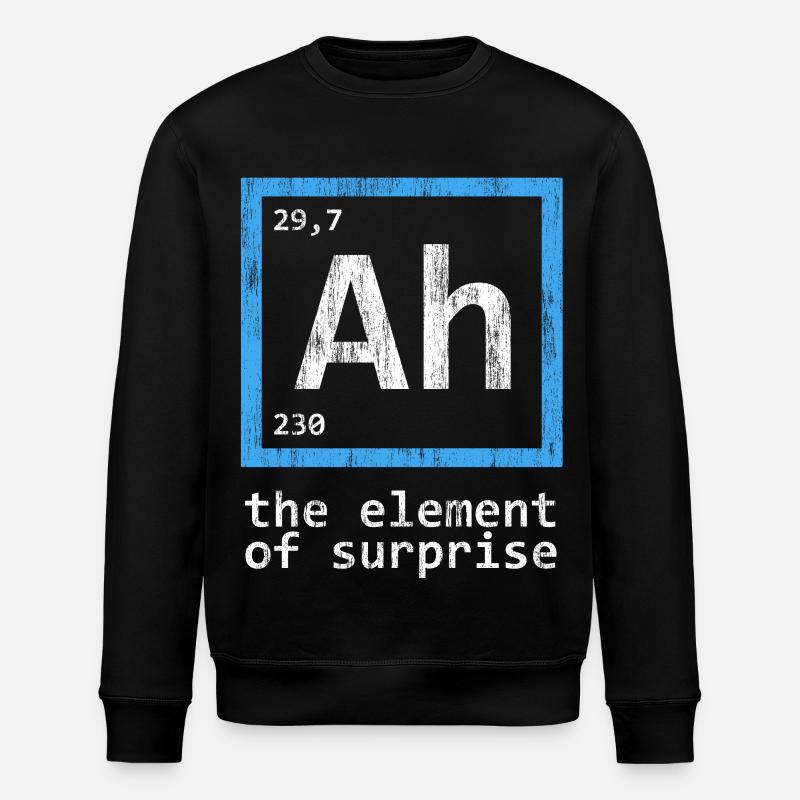Periodic Table Element Surprise - Stanley/Stella ROLLER Unisex Organic Sweatshirt - black
