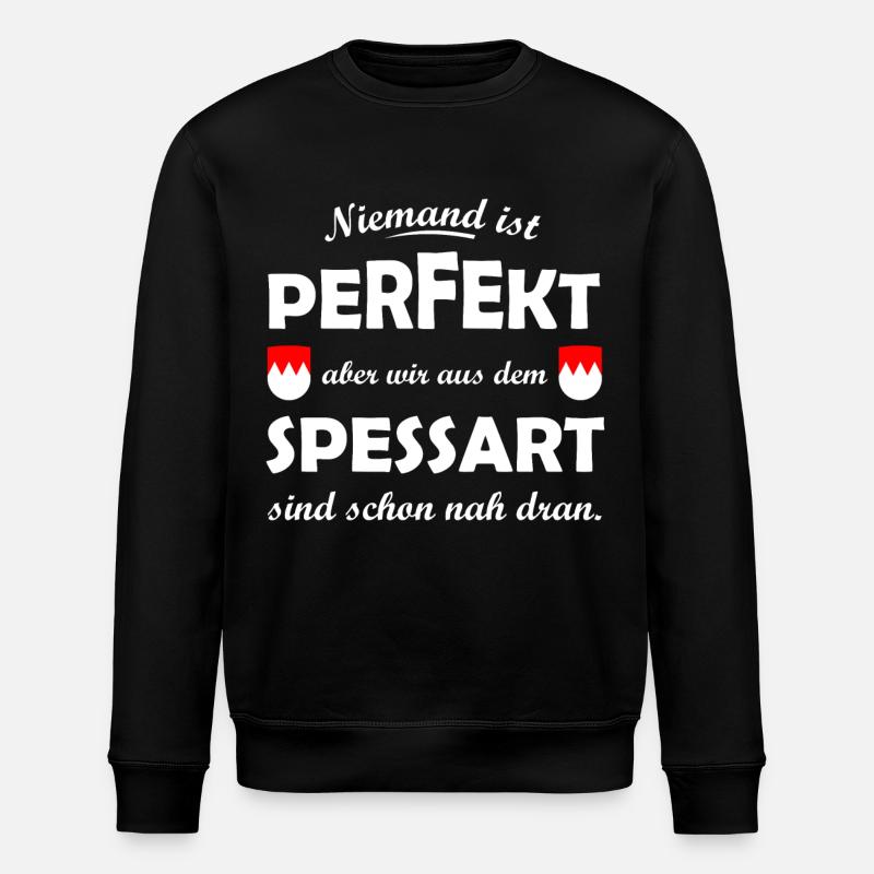 Perfekt aus dem Spessart - Stanley/Stella Unisex Bio-Sweatshirt ROLLER - Schwarz