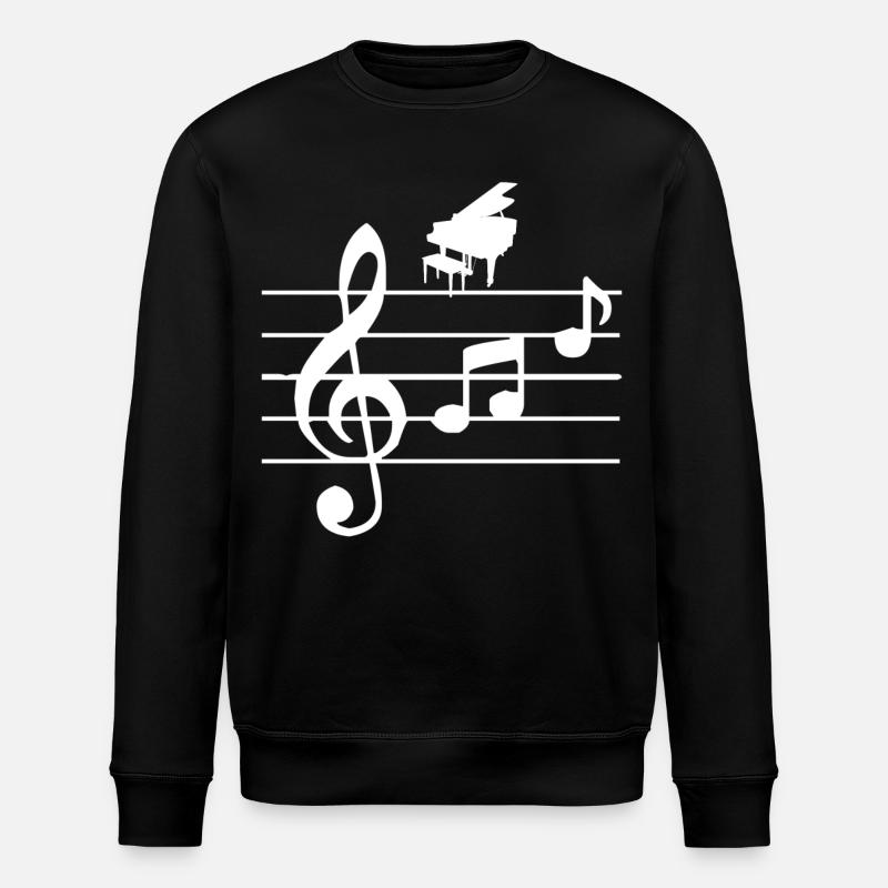 Piano - Sweat bio ROLLER Stanley/Stella Unisexe - noir