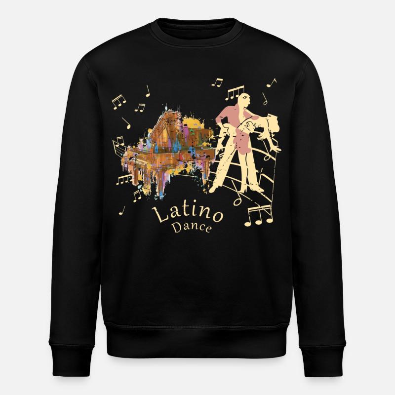 Latino Dancer - Stanley/Stella ROLLER Unisex Organic Sweatshirt - black