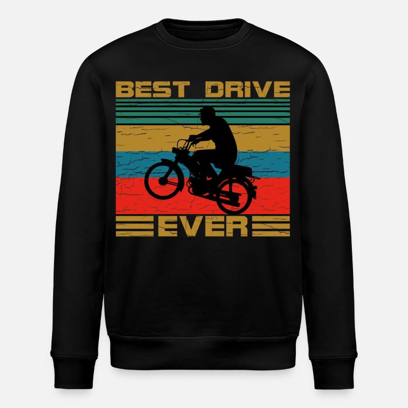 Rétro deux temps - Sweat bio ROLLER Stanley/Stella Unisexe - noir