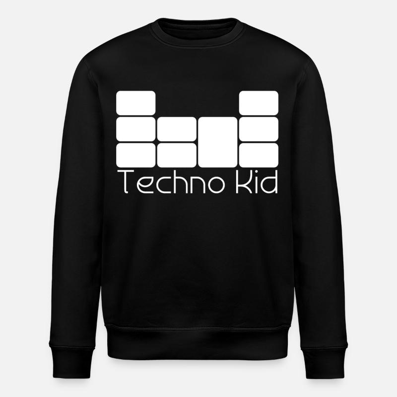 Techno Kid - Stanley/Stella Unisex Bio-Sweatshirt ROLLER - Schwarz
