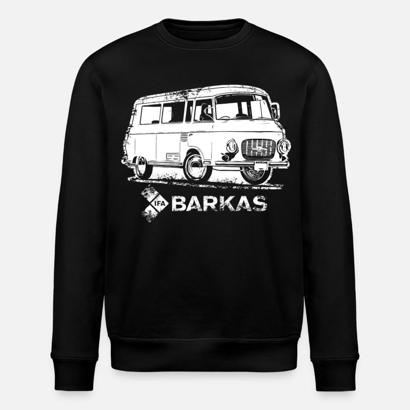 Barkas B1000 blanc - Sweat bio ROLLER Stanley/Stella Unisexe - noir