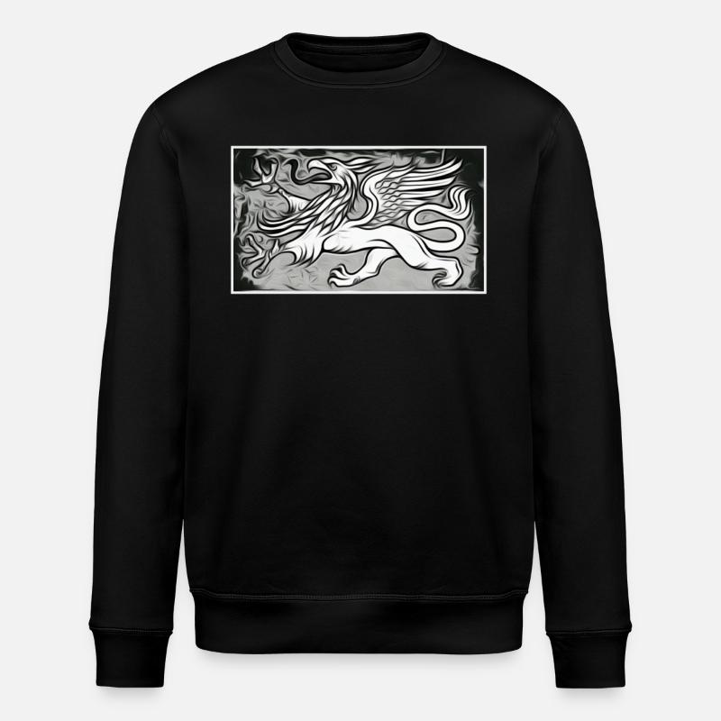A griffin in grey - Stanley/Stella ROLLER Unisex Organic Sweatshirt - black