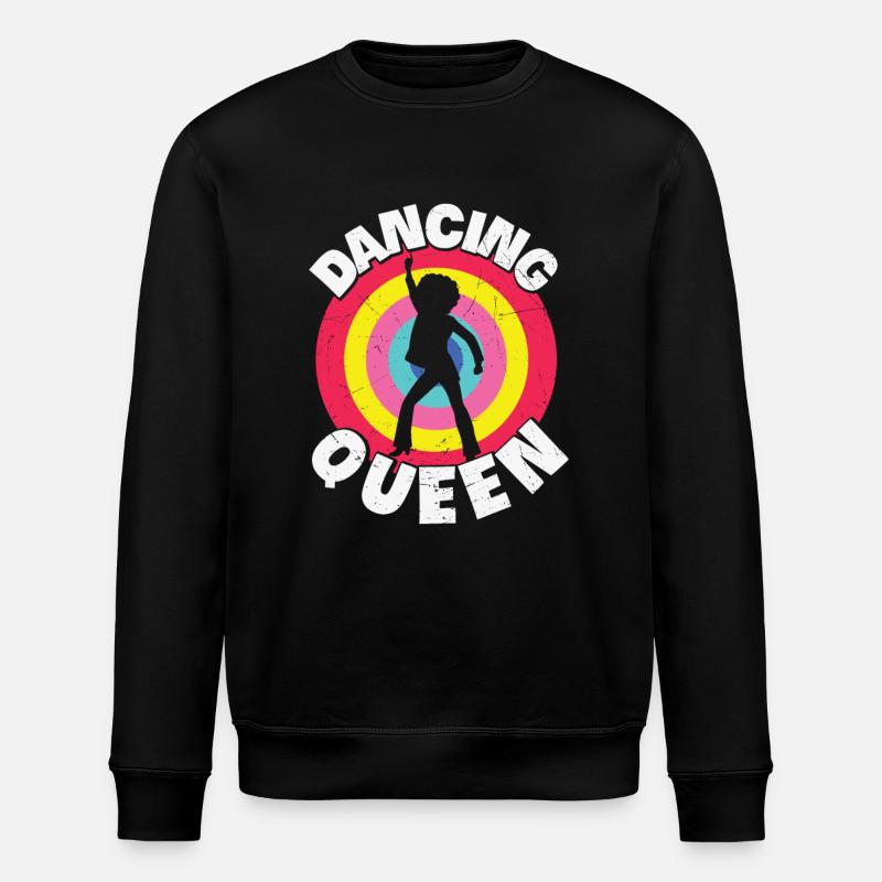 Dancing Queen Roller Disco Outfit 70s - Stanley/Stella ROLLER Unisex Organic Sweatshirt - black