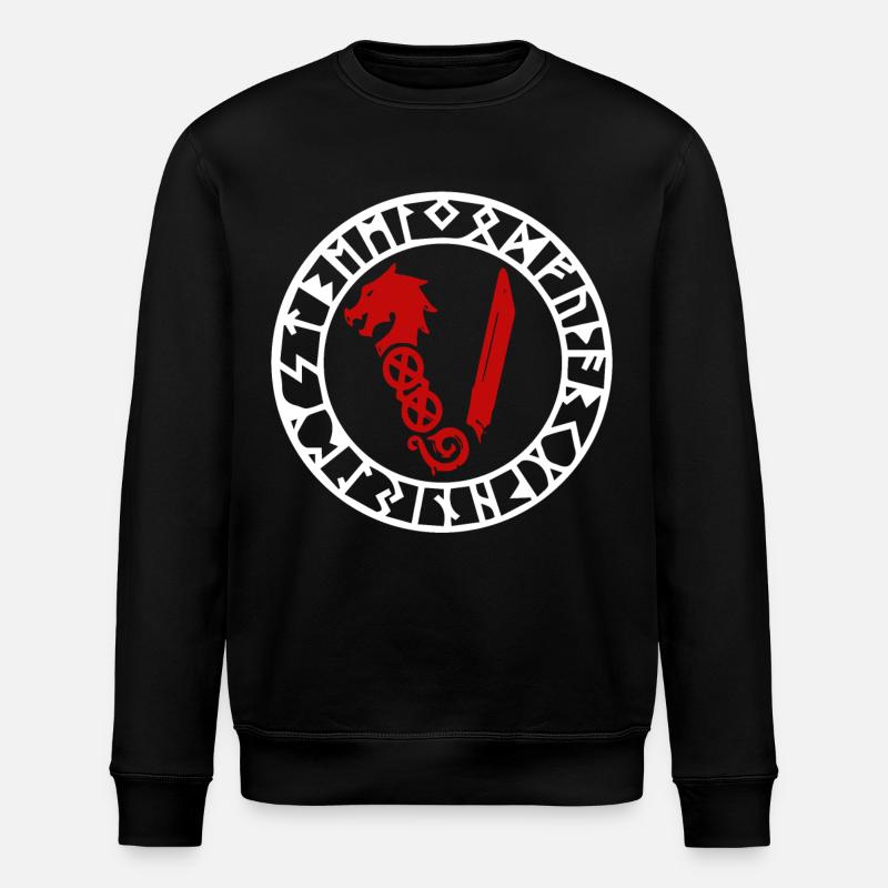 Symbole des Vikings - Sweat bio ROLLER Stanley/Stella Unisexe - noir