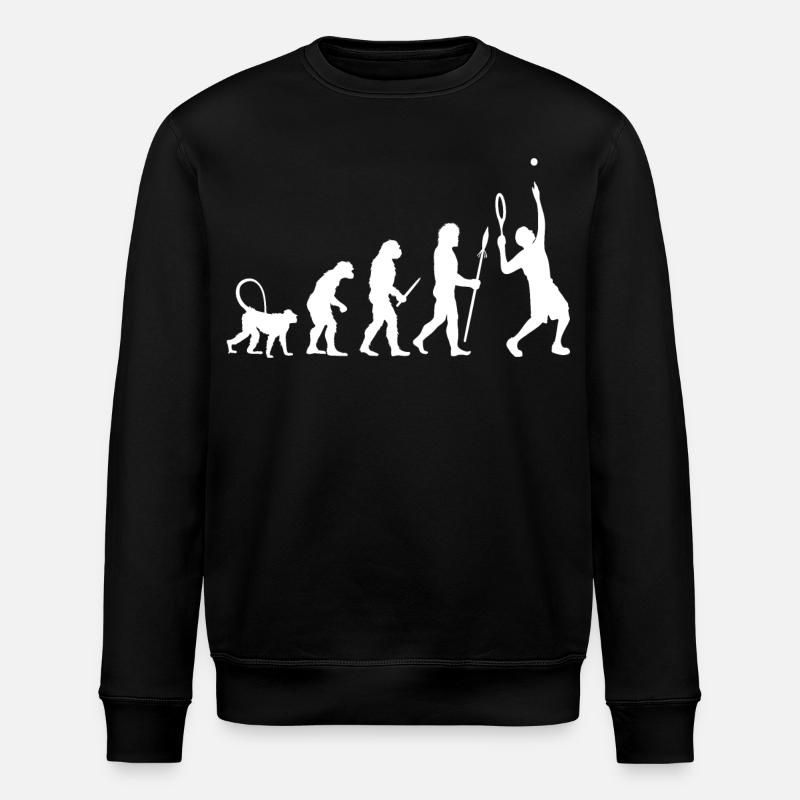 Évolution du tennis - Sweat bio ROLLER Stanley/Stella Unisexe - noir