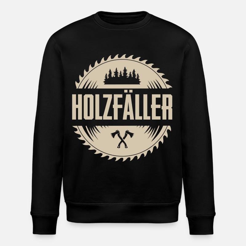 Holzfäller - Stanley/Stella Unisex Bio-Sweatshirt ROLLER - Schwarz
