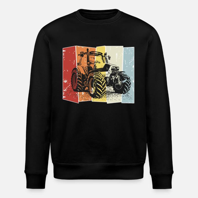 Traktor Deutz retro - Stanley/Stella Unisex Bio-Sweatshirt ROLLER - Schwarz