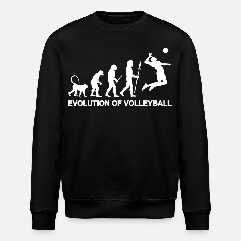 Évolution du volleyball - Sweat bio ROLLER Stanley/Stella Unisexe - noir