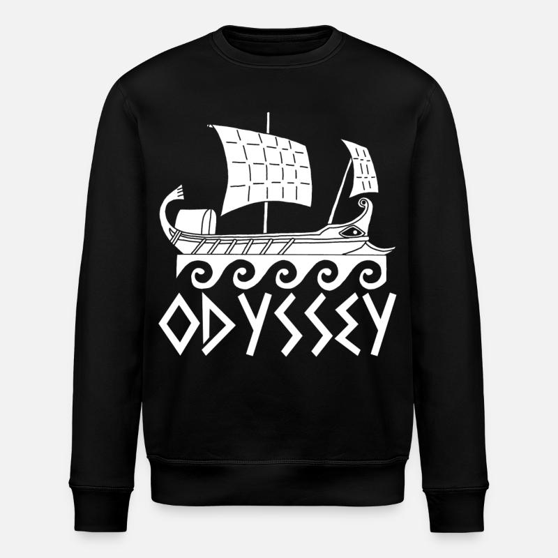 Le voyage d'Ulysse (blanc) - Sweat bio ROLLER Stanley/Stella Unisexe - noir