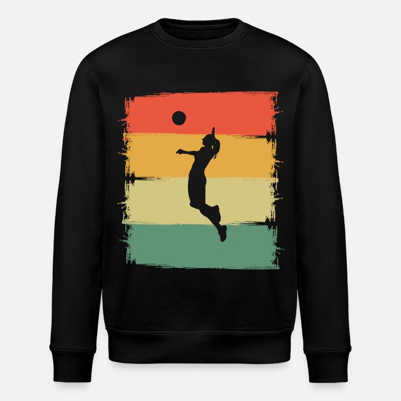 Volleyball - Stanley/Stella Unisex Bio-Sweatshirt ROLLER - Schwarz