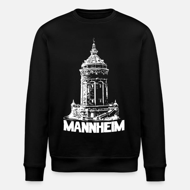 Mannheimer Wasserturm - Mannheim - Stanley/Stella Unisex Bio-Sweatshirt ROLLER - Schwarz