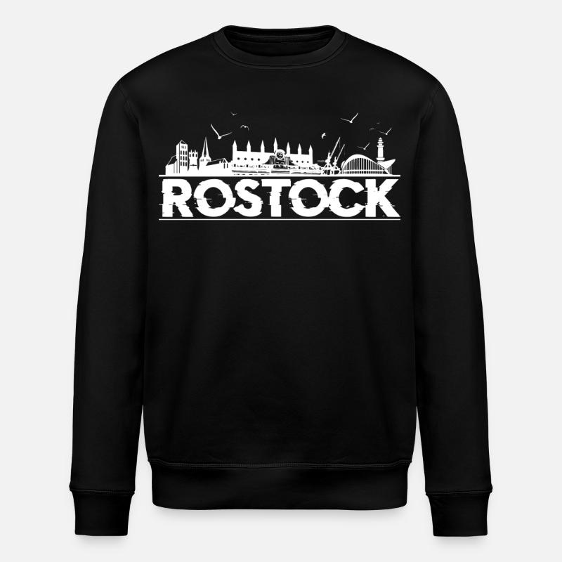 Rostock Silhouette - Stanley/Stella Unisex Bio-Sweatshirt ROLLER - Schwarz