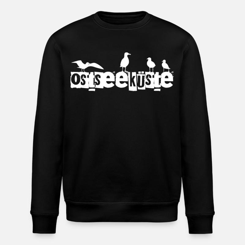 Ostseeküste - Stanley/Stella Unisex Bio-Sweatshirt ROLLER - Schwarz