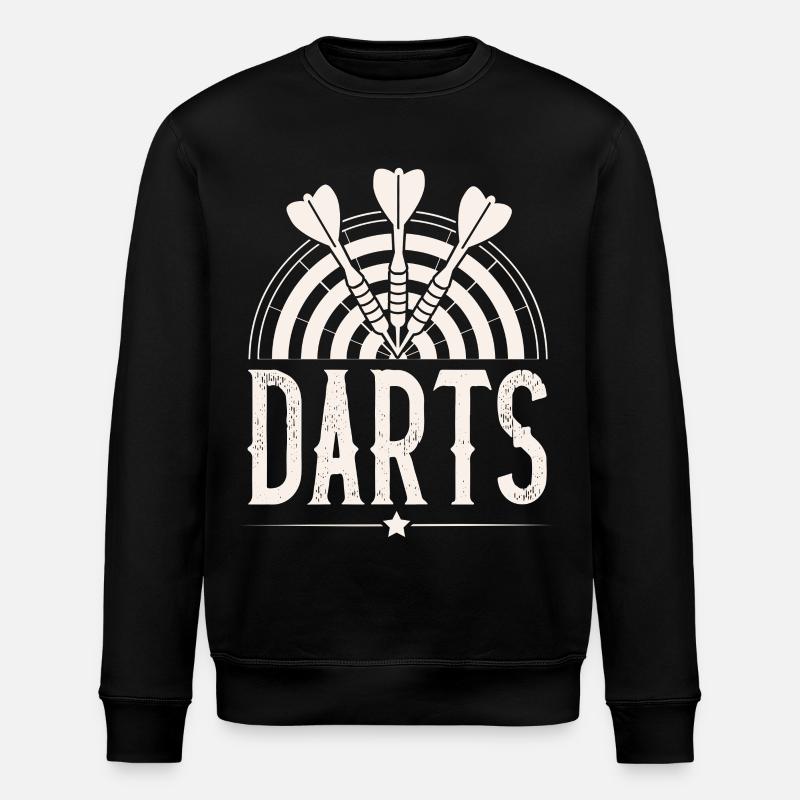 Dart Darten Darts - Stanley/Stella ROLLER Unisex Organic Sweatshirt - black
