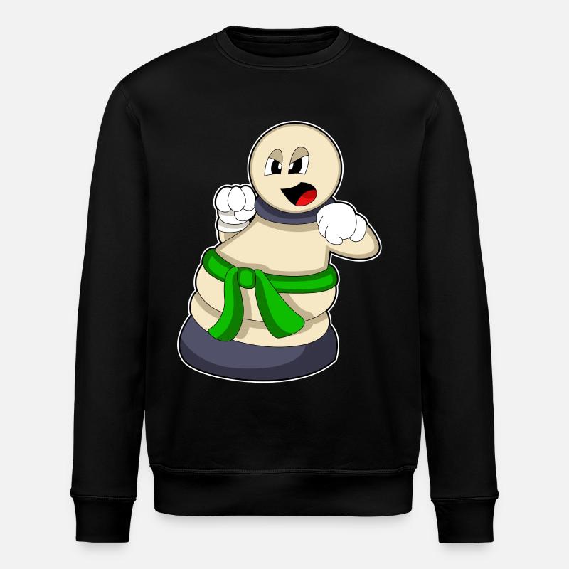 Schachfigur Bauer beim Schach - Stanley/Stella Unisex Bio-Sweatshirt ROLLER - Schwarz