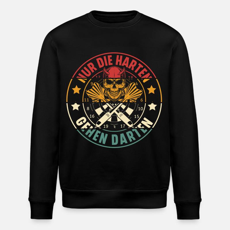 Dart Darten Darts - Stanley/Stella Unisex Bio-Sweatshirt ROLLER - Schwarz