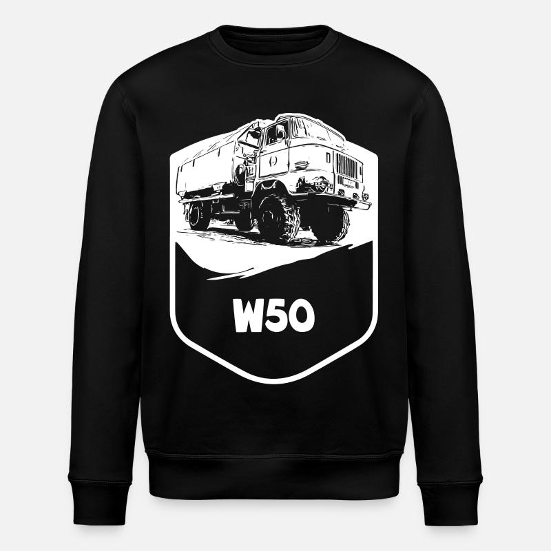 W50 | GDR | Trucks | IFA - Stanley/Stella ROLLER Unisex Organic Sweatshirt - black