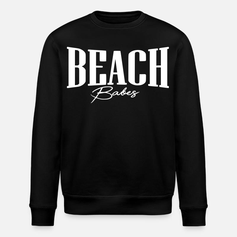fille de plage de plage - Sweat bio ROLLER Stanley/Stella Unisexe - noir