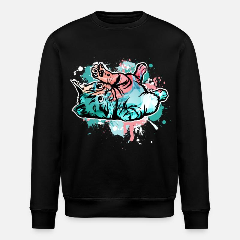 Chat - Sweat bio ROLLER Stanley/Stella Unisexe - noir