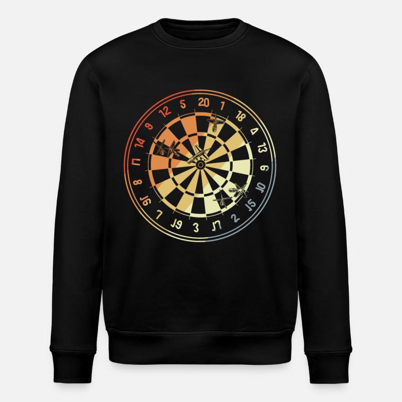 Dartboard - Stanley/Stella ROLLER Unisex Organic Sweatshirt - black