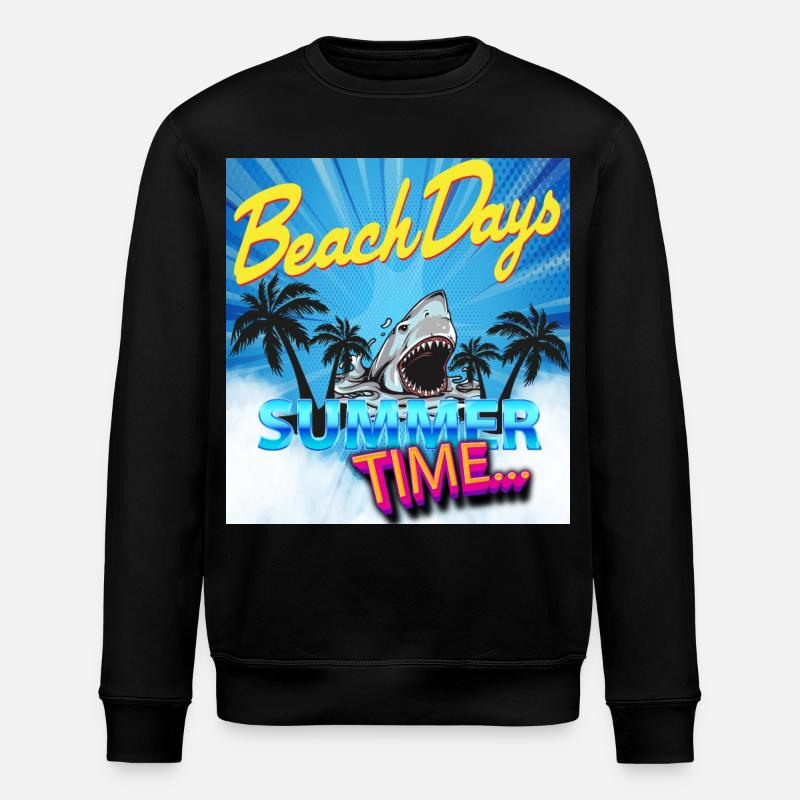 Sommerzeit - Stanley/Stella Unisex Bio-Sweatshirt ROLLER - Schwarz