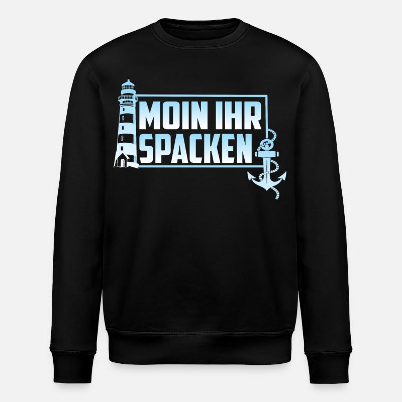 MOIN VOTRE SPACKEN - Sweat bio ROLLER Stanley/Stella Unisexe - noir