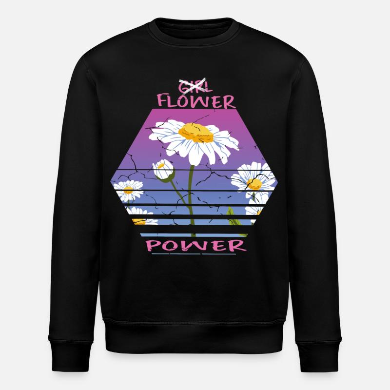 Sonnenblumen - Stanley/Stella Unisex Bio-Sweatshirt ROLLER - Schwarz