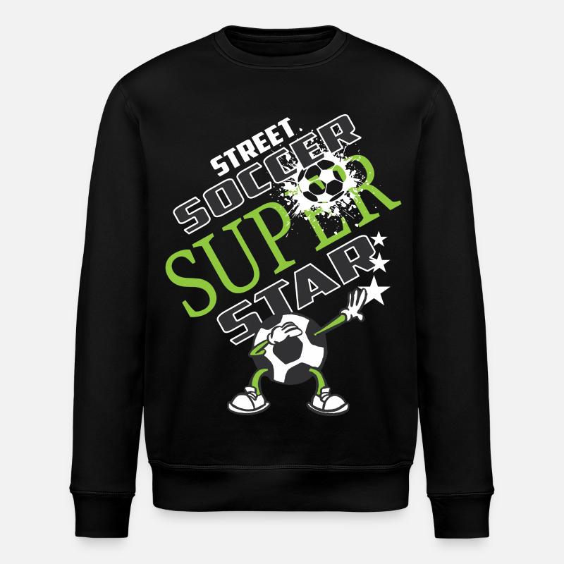Fußball Star - Stanley/Stella Unisex Bio-Sweatshirt ROLLER - Schwarz