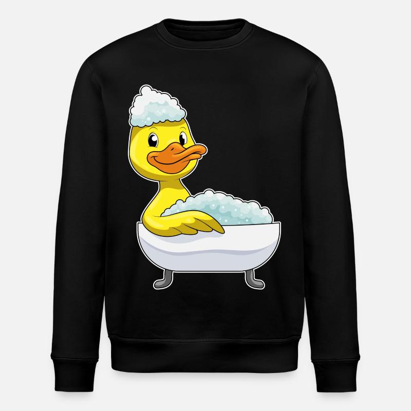 Duck Bathing Bathtub - Stanley/Stella ROLLER Unisex Organic Sweatshirt - black