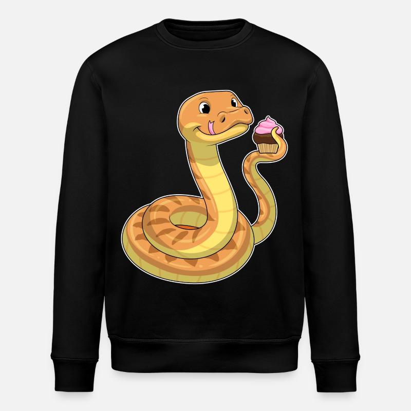 Snake Muffin - Stanley/Stella ROLLER Unisex Organic Sweatshirt - black