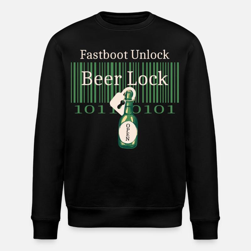 Hacker Beer Castle - Stanley/Stella ROLLER Unisex Organic Sweatshirt - black