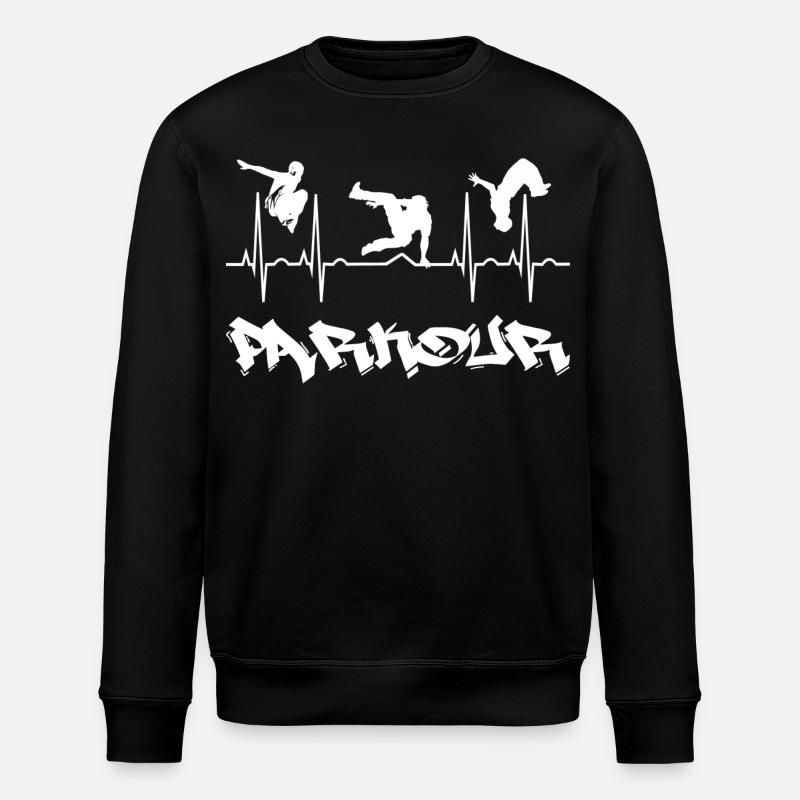 Parkour - Stanley/Stella Unisex Bio-Sweatshirt ROLLER - Schwarz