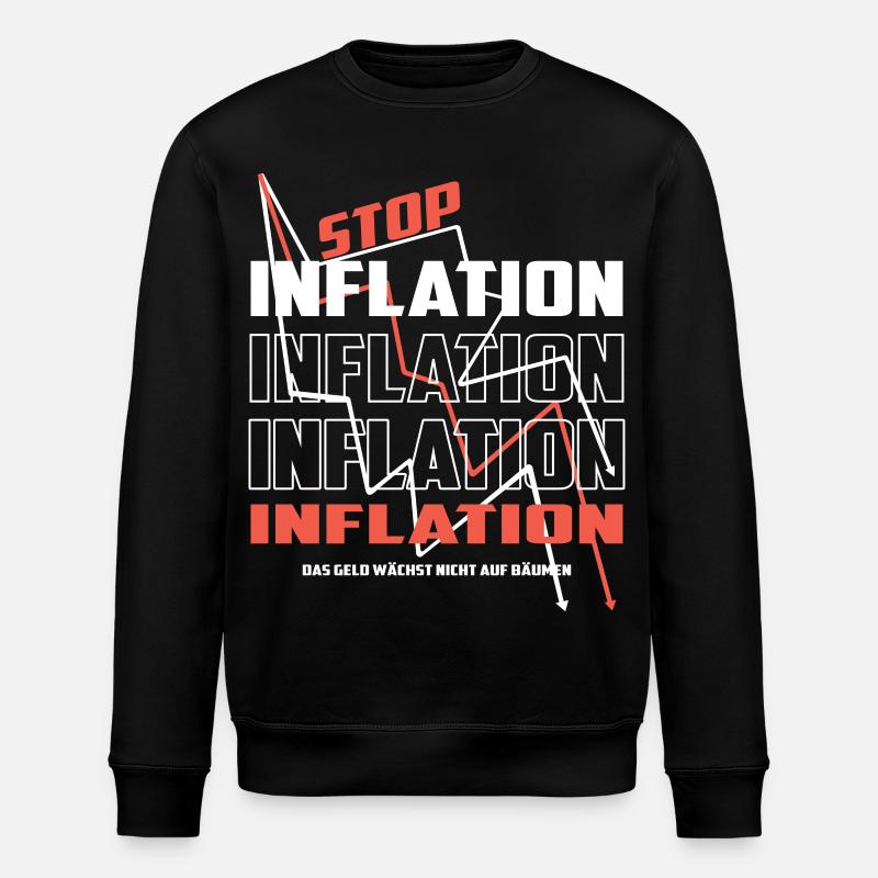 Stop Inflation - Stanley/Stella Unisex Bio-Sweatshirt ROLLER - Schwarz