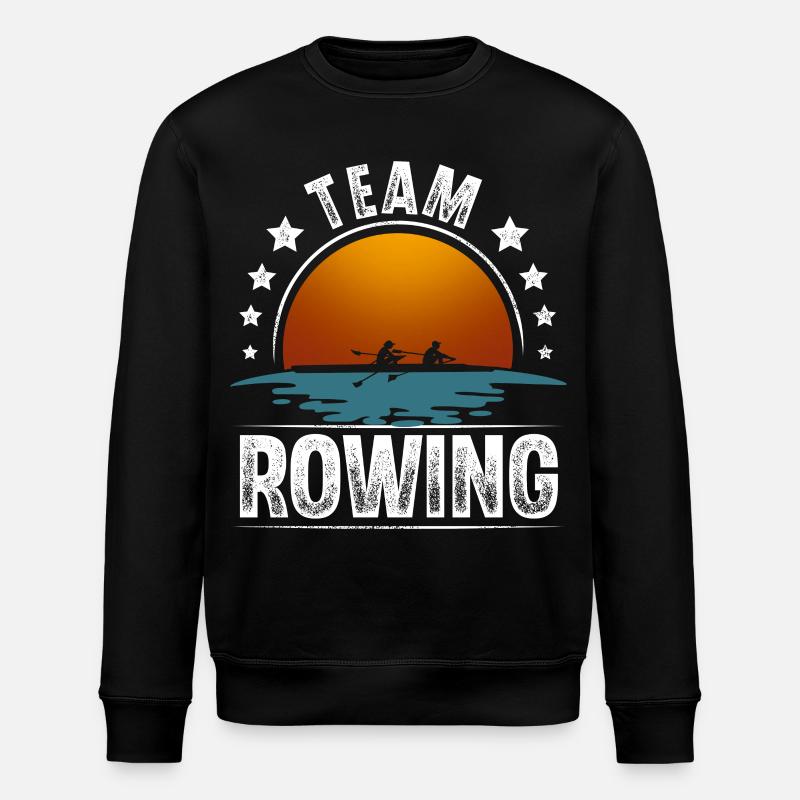 Rowing Rower Rowing Boat Team - Stanley/Stella ROLLER Unisex Organic Sweatshirt - black