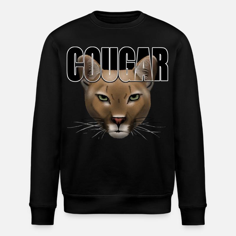 Cougar script R6Z - Stanley/Stella ROLLER Unisex Organic Sweatshirt - black