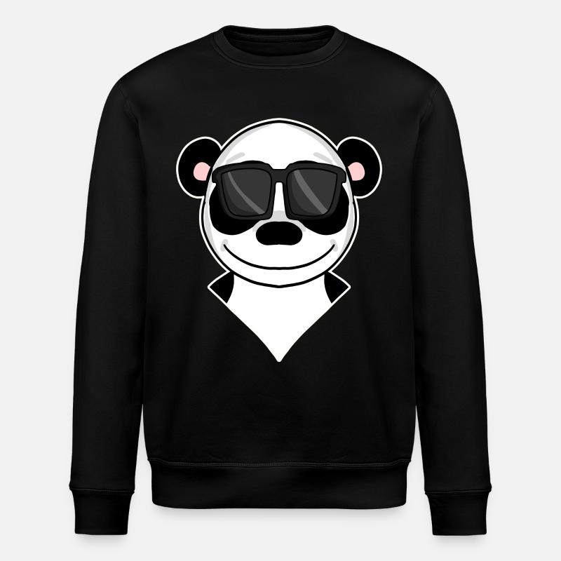Panda - ours panda cool - Sweat bio ROLLER Stanley/Stella Unisexe - noir