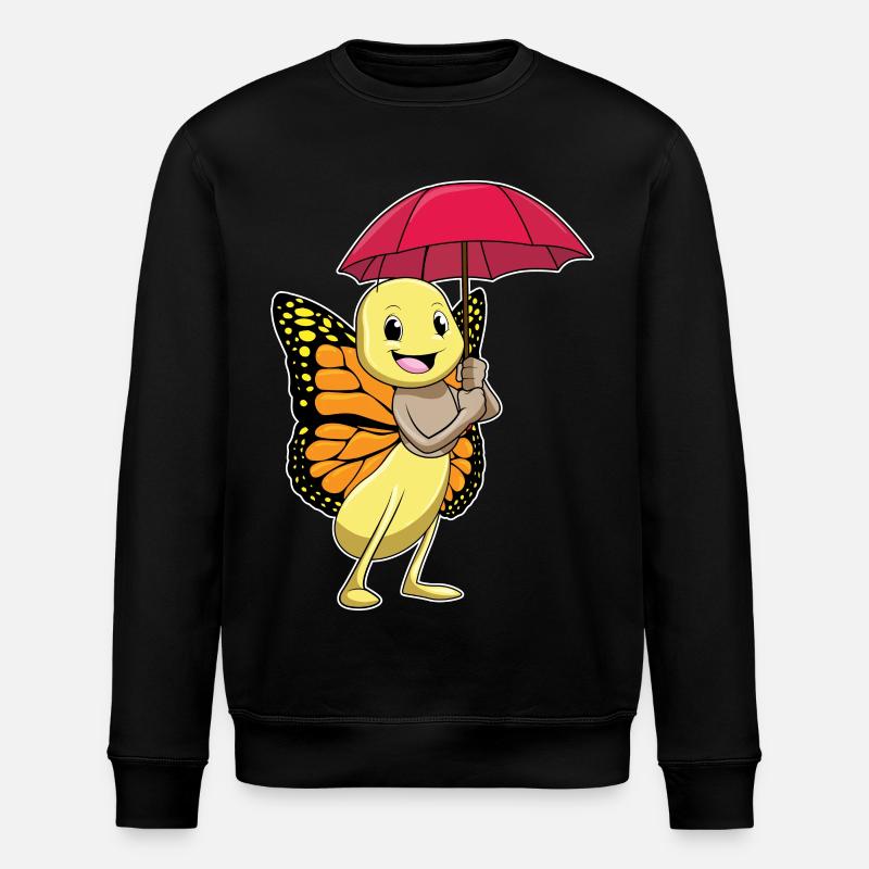Papillon avec parapluie - Sweat bio ROLLER Stanley/Stella Unisexe - noir