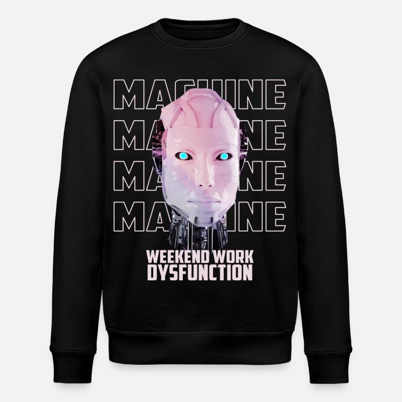 Machine Man - Stanley/Stella ROLLER Unisex Organic Sweatshirt - black